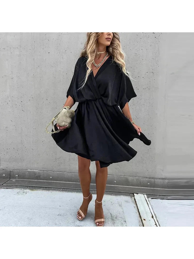 Luna | Flowing Midi Dress for Summer - ginlerie 7