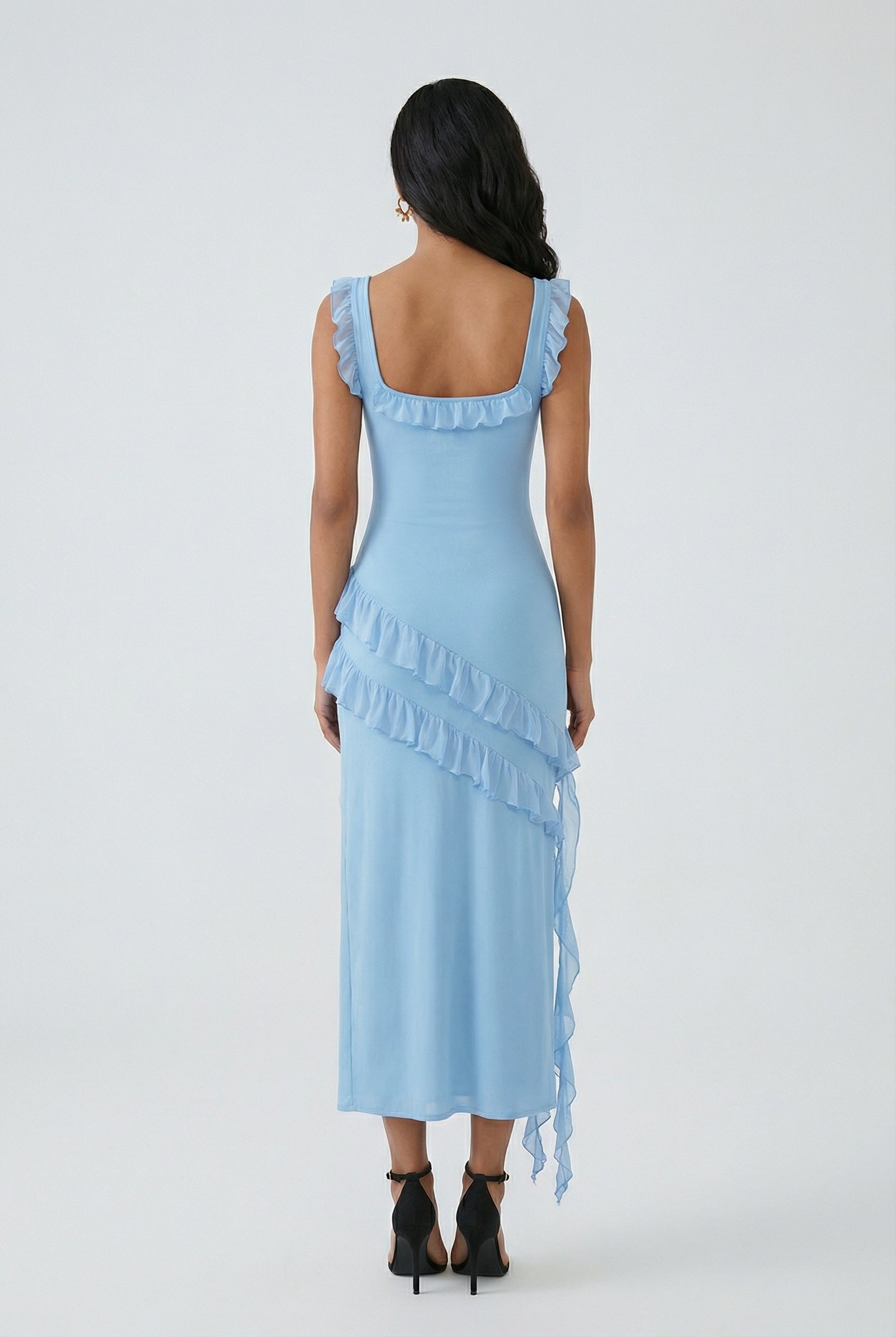 Luna | High Slit Evening Dress - ginlerie 3