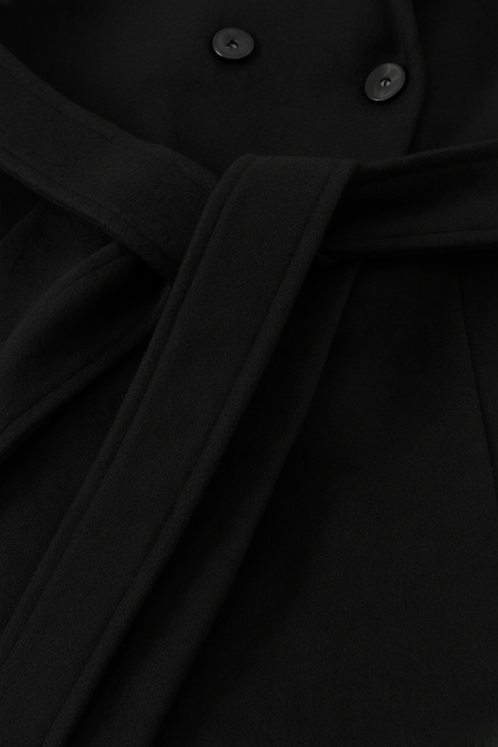 Luna | Hooded Black Coat - ginlerie 4