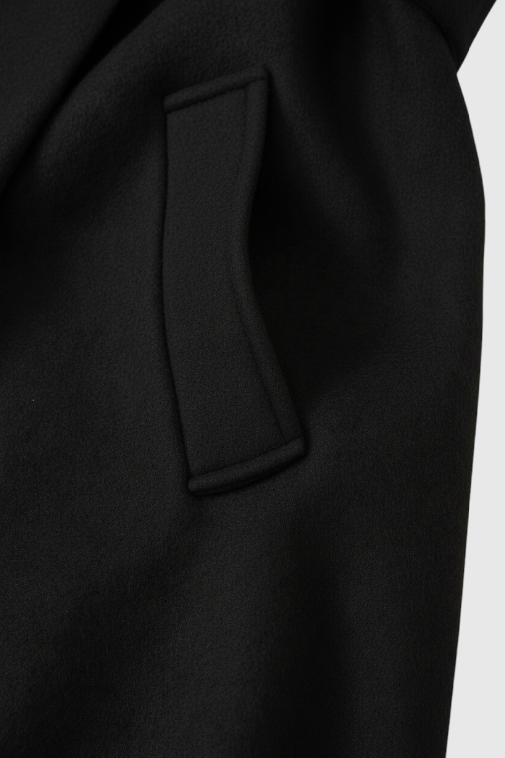 Luna | Hooded Black Coat - ginlerie 5