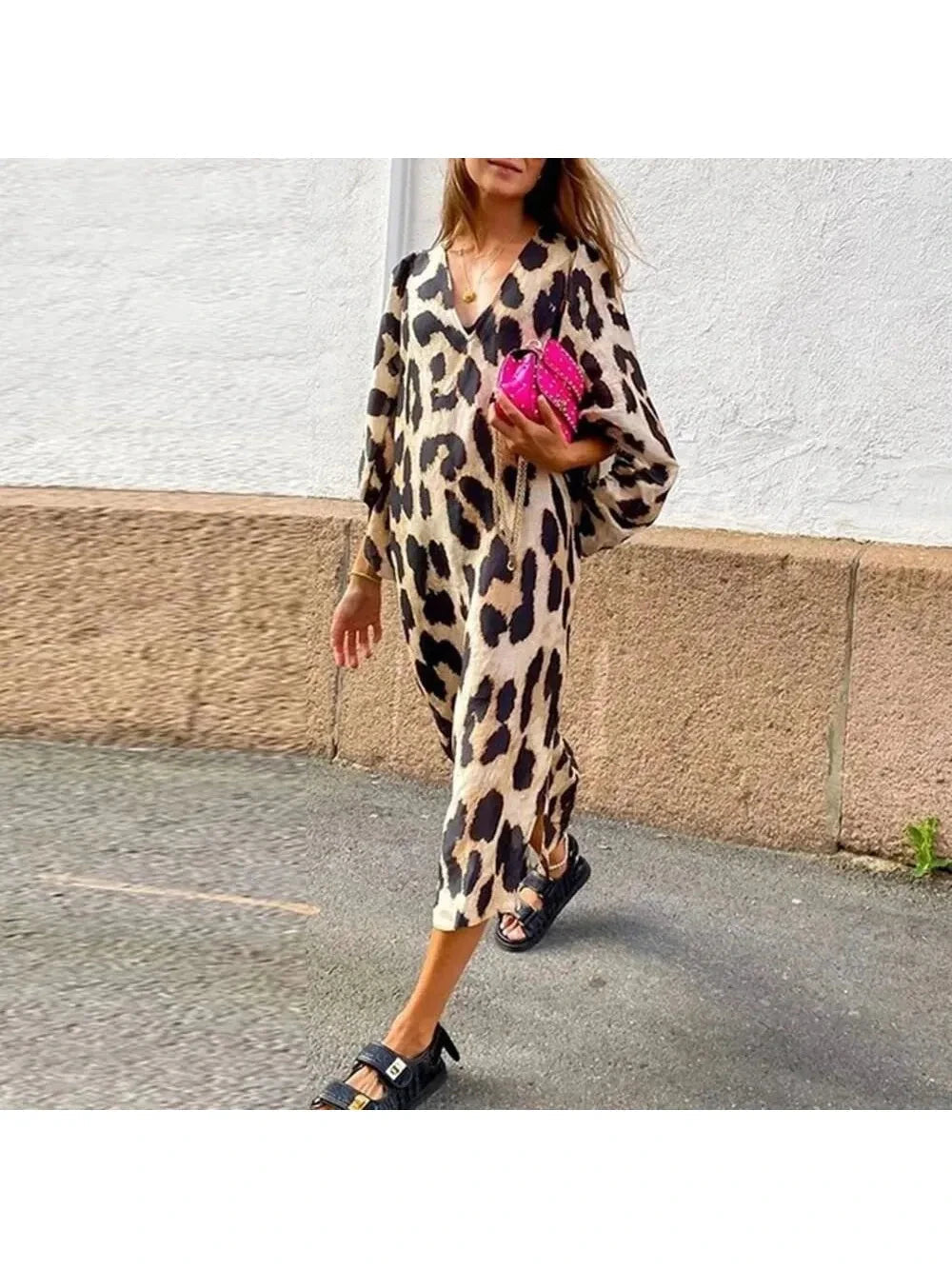 Luna | Leopard Print Dress - ginlerie 1