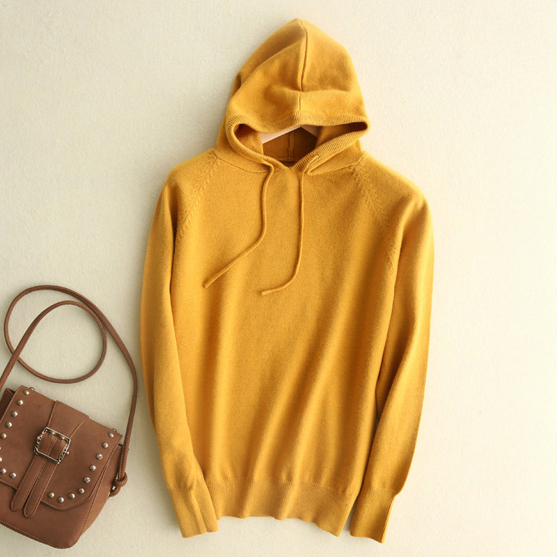 Luna | Lightweight Knit Hoodie - ginlerie 2