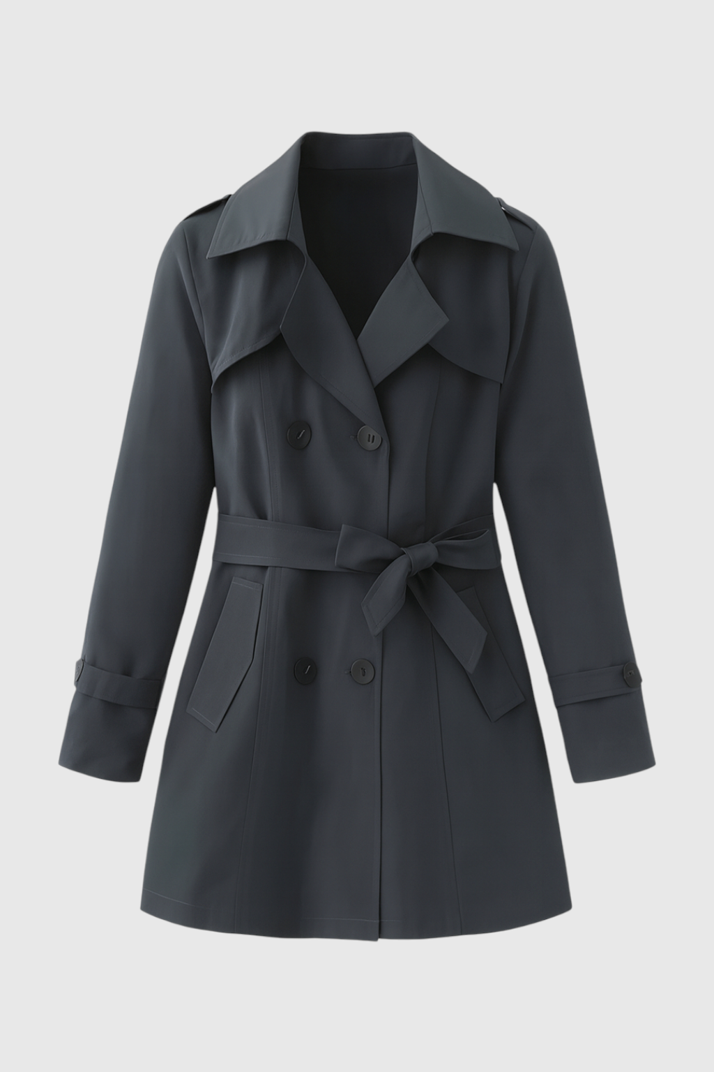 Luna | Mid-Length Trench Coat - ginlerie 0