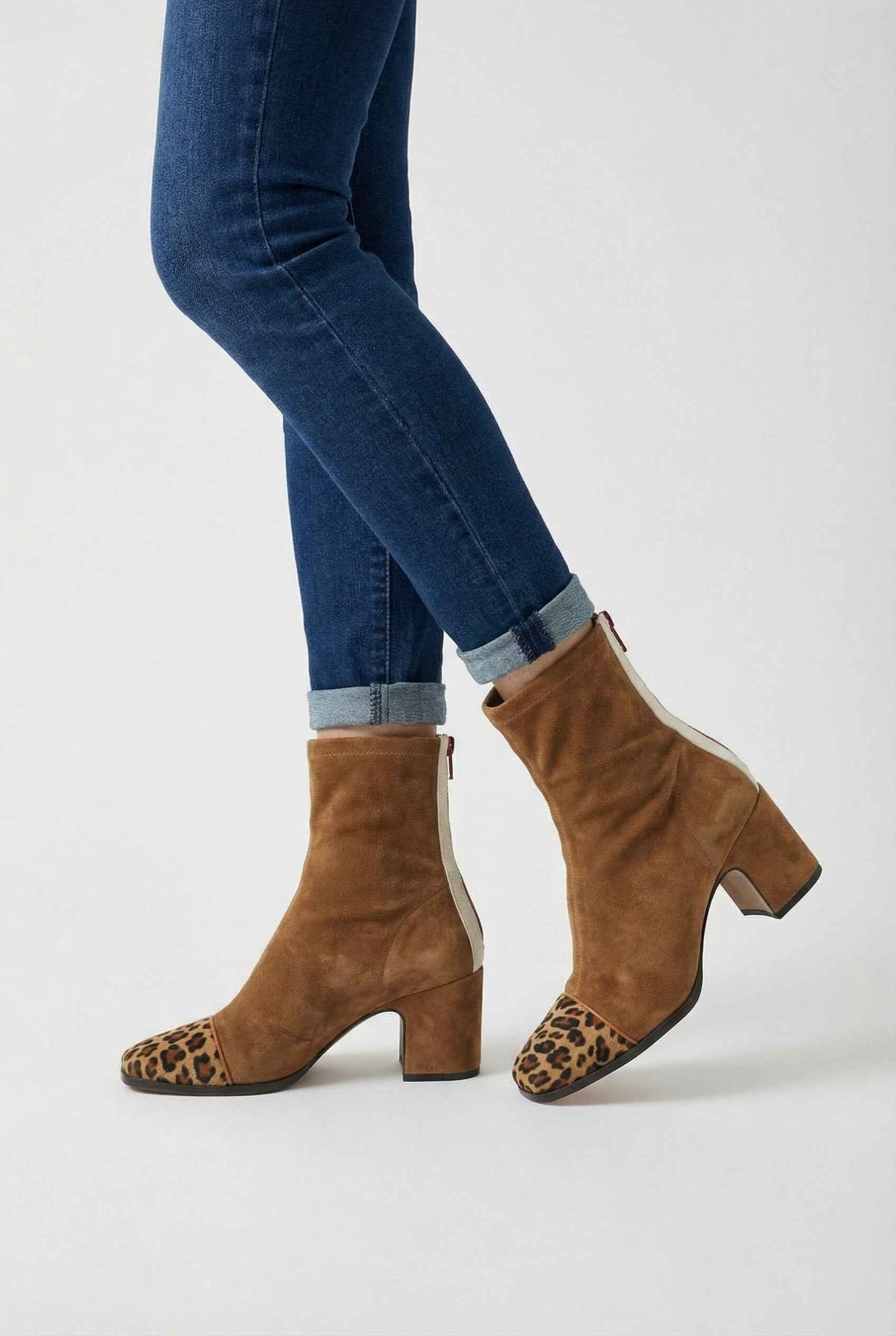 Luna | Mid Calf Leather Boots - ginlerie 1