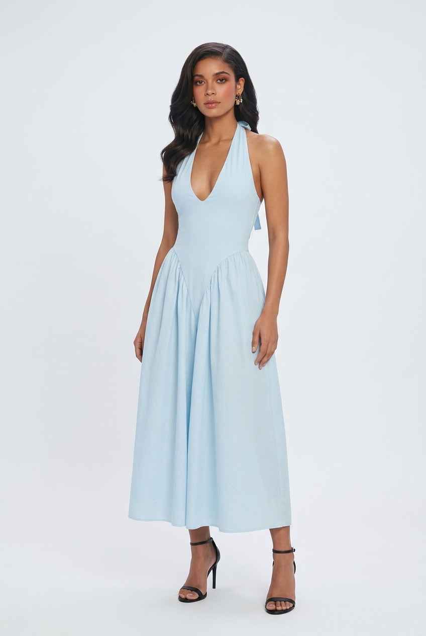Luna | Midi Cocktail Dress - ginlerie 4
