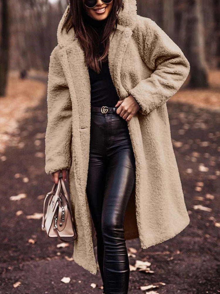 Luna | Oversized Teddy Fleece Overcoat - ginlerie 5