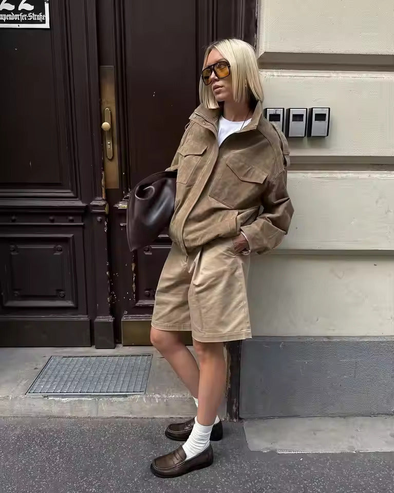 Luna | Oversized Utility Jacket for Ladies - ginlerie 1