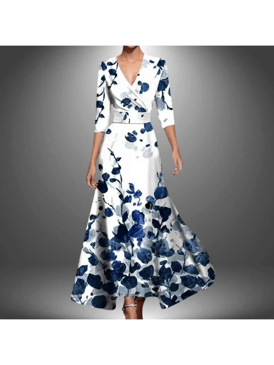 Luna | Printed Wrap Dress - ginlerie 2