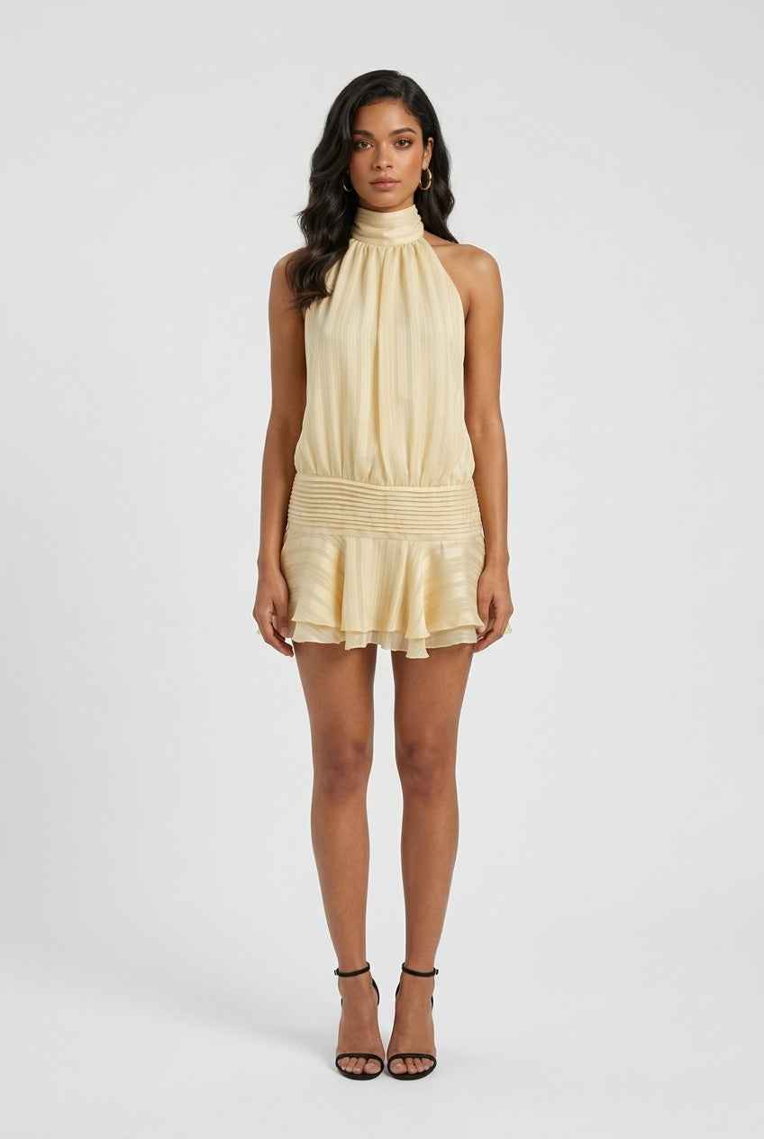 Luna | Radiant Yellow Summer Dress - ginlerie 3