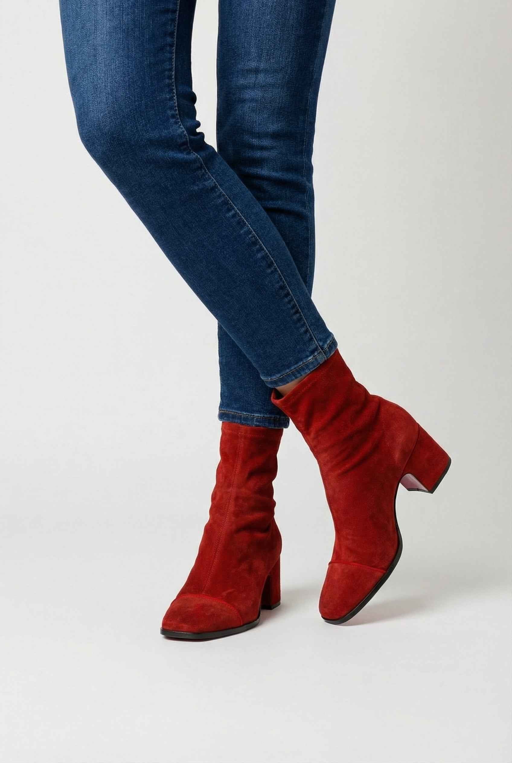 Luna | Retro Mid Calf Boots for Women - ginlerie 1