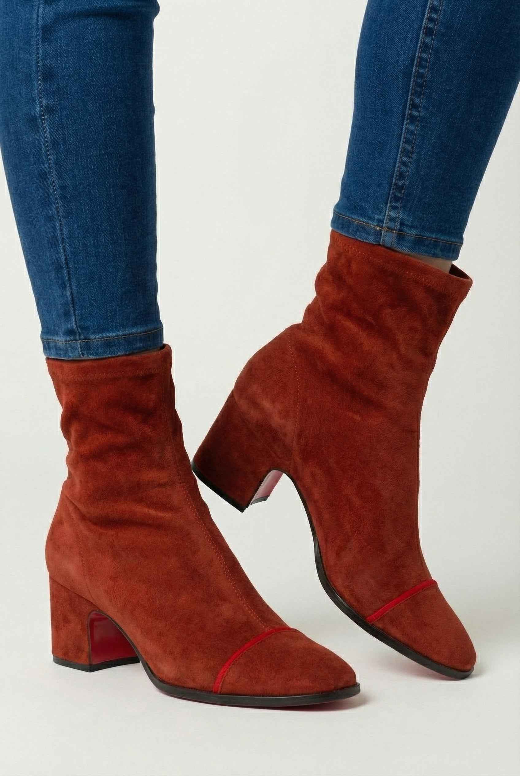 Luna | Retro Mid Calf Boots for Women - ginlerie 2