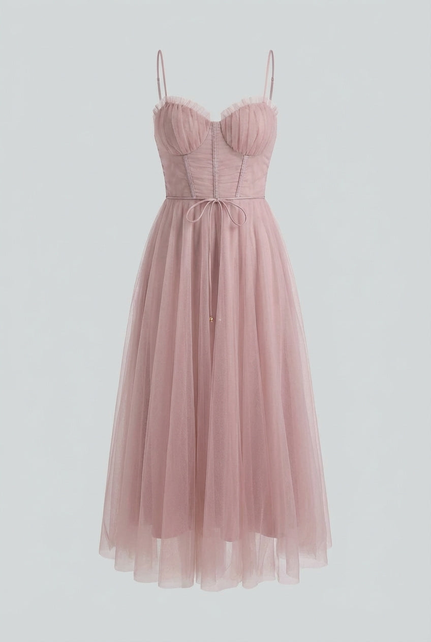 Luna | Sleeveless Midi Dress - ginlerie 0