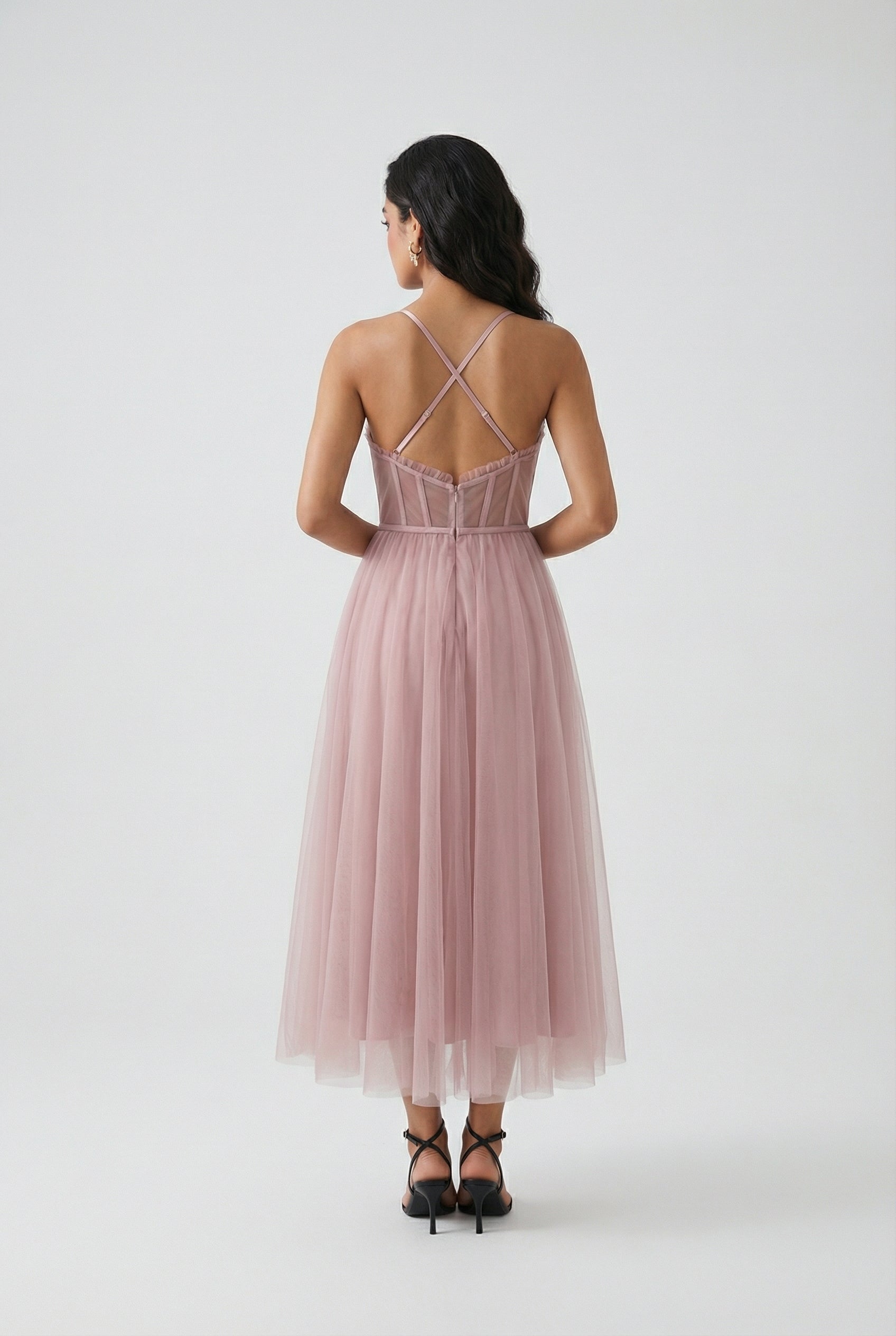 Luna | Sleeveless Midi Dress - ginlerie 3