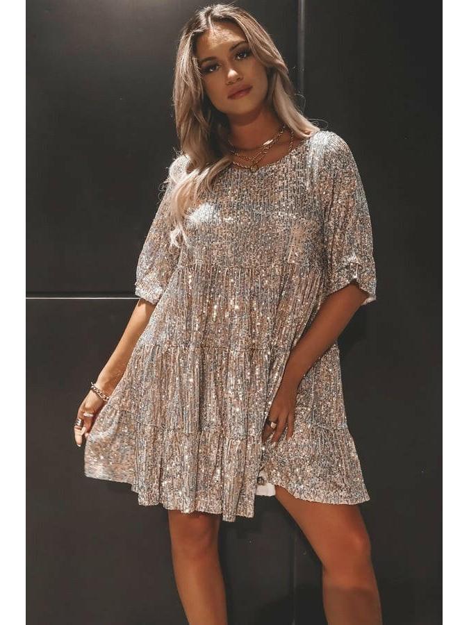 Luna | Sparkling Mini Dress - ginlerie 3