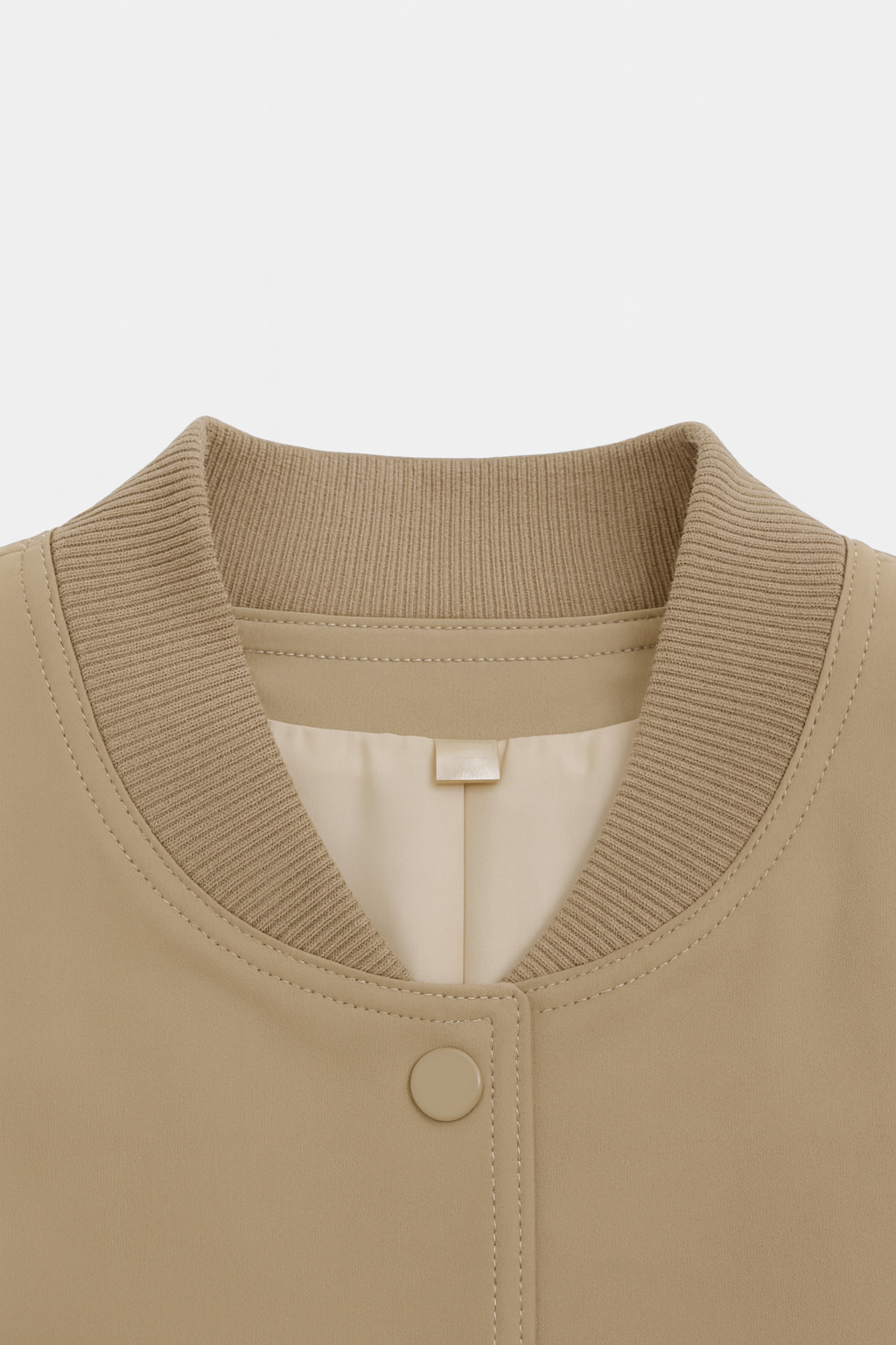 Luna | Stylish Khaki Bomber Jacket - ginlerie 6