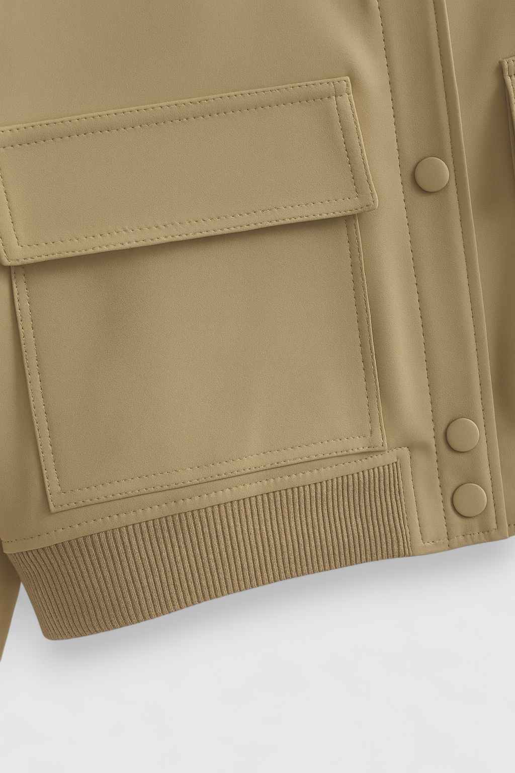 Luna | Stylish Khaki Bomber Jacket - ginlerie 7