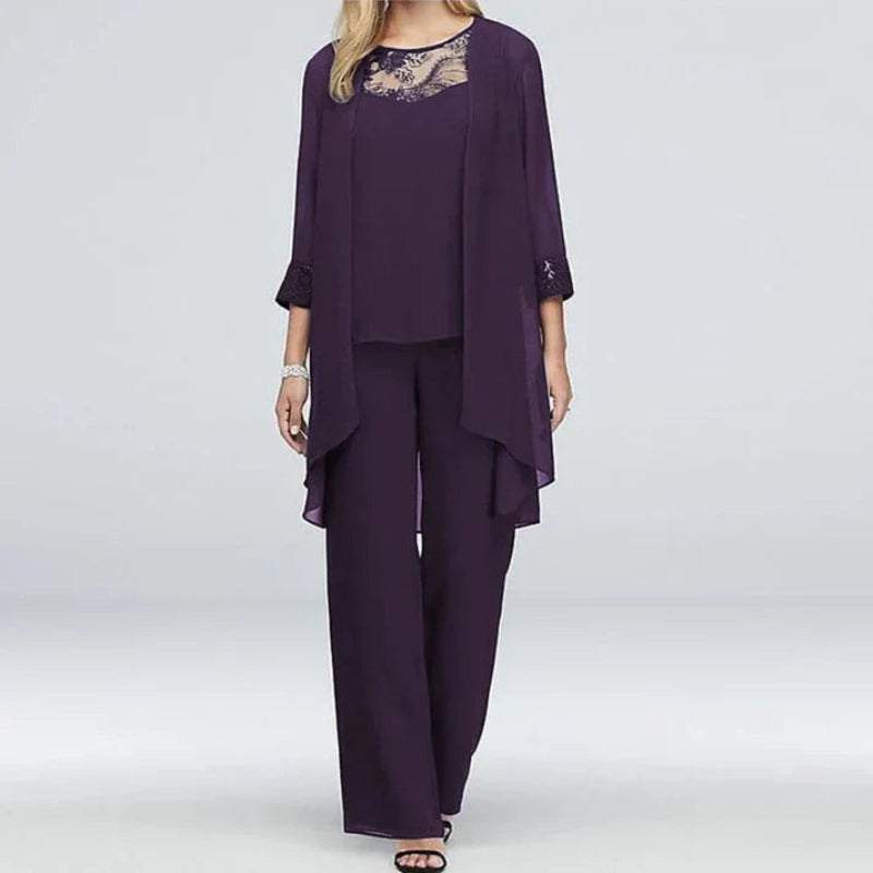 Luna | Three-Piece Pant Set - ginlerie 1