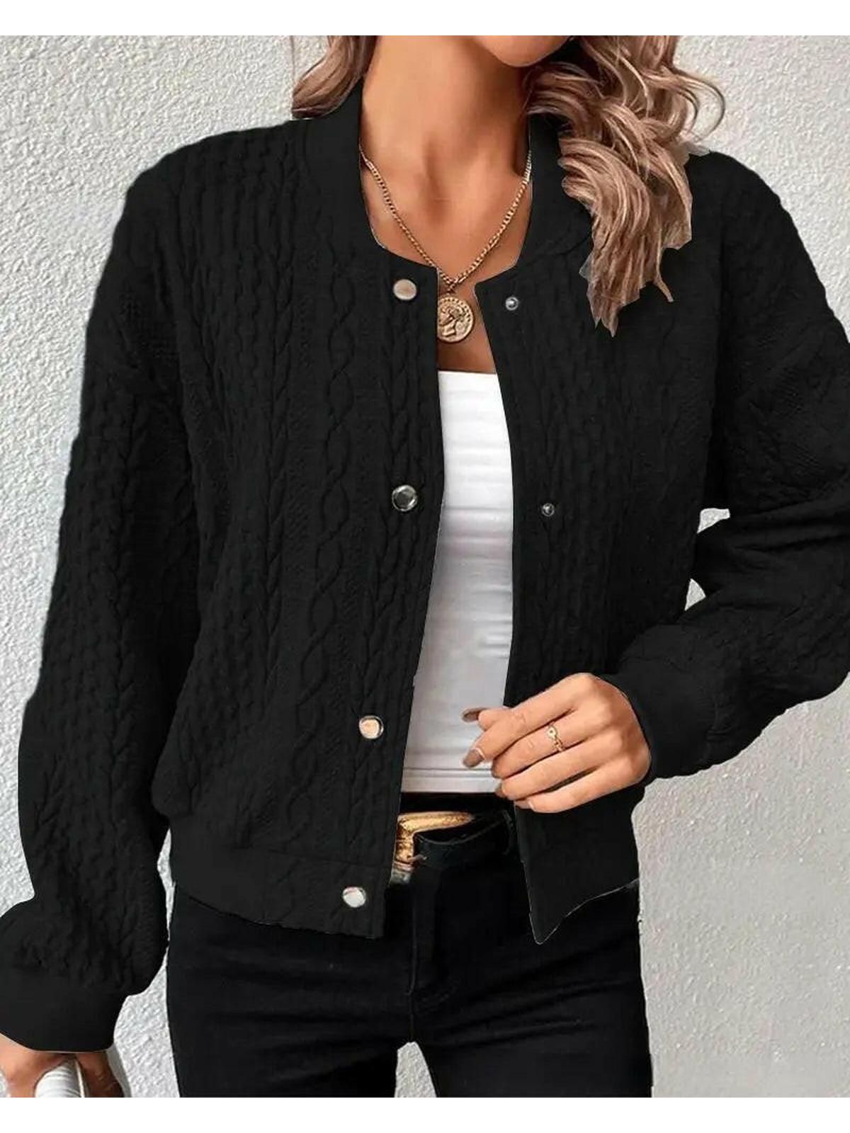 Luxurious Black Cardigan Sweater for Women – Long Knitted Cardigan for Effortless Style and Comfort 4