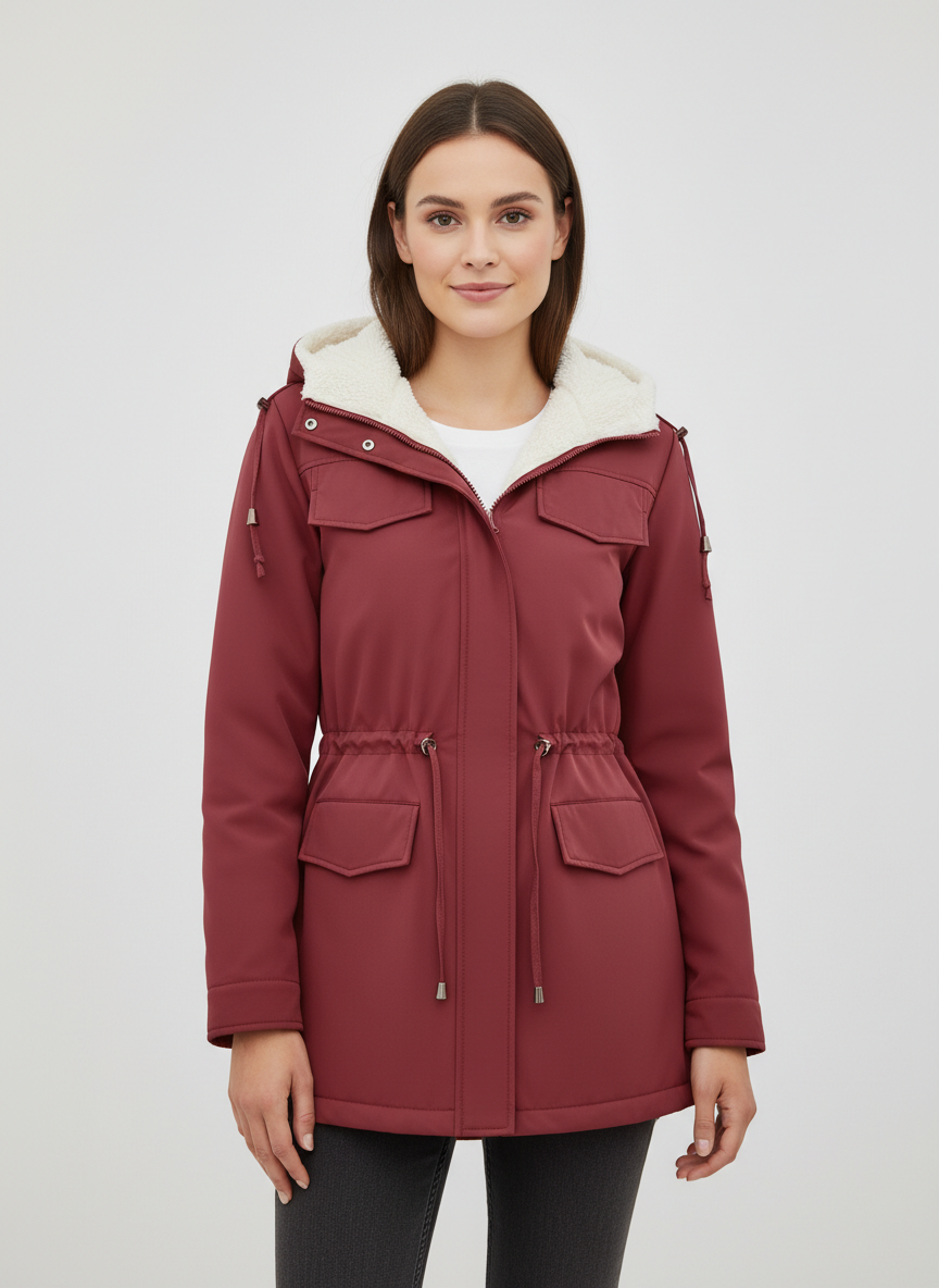 Maisie | Cozy Sherpa-Lined Parka Jacket - ginlerie 1