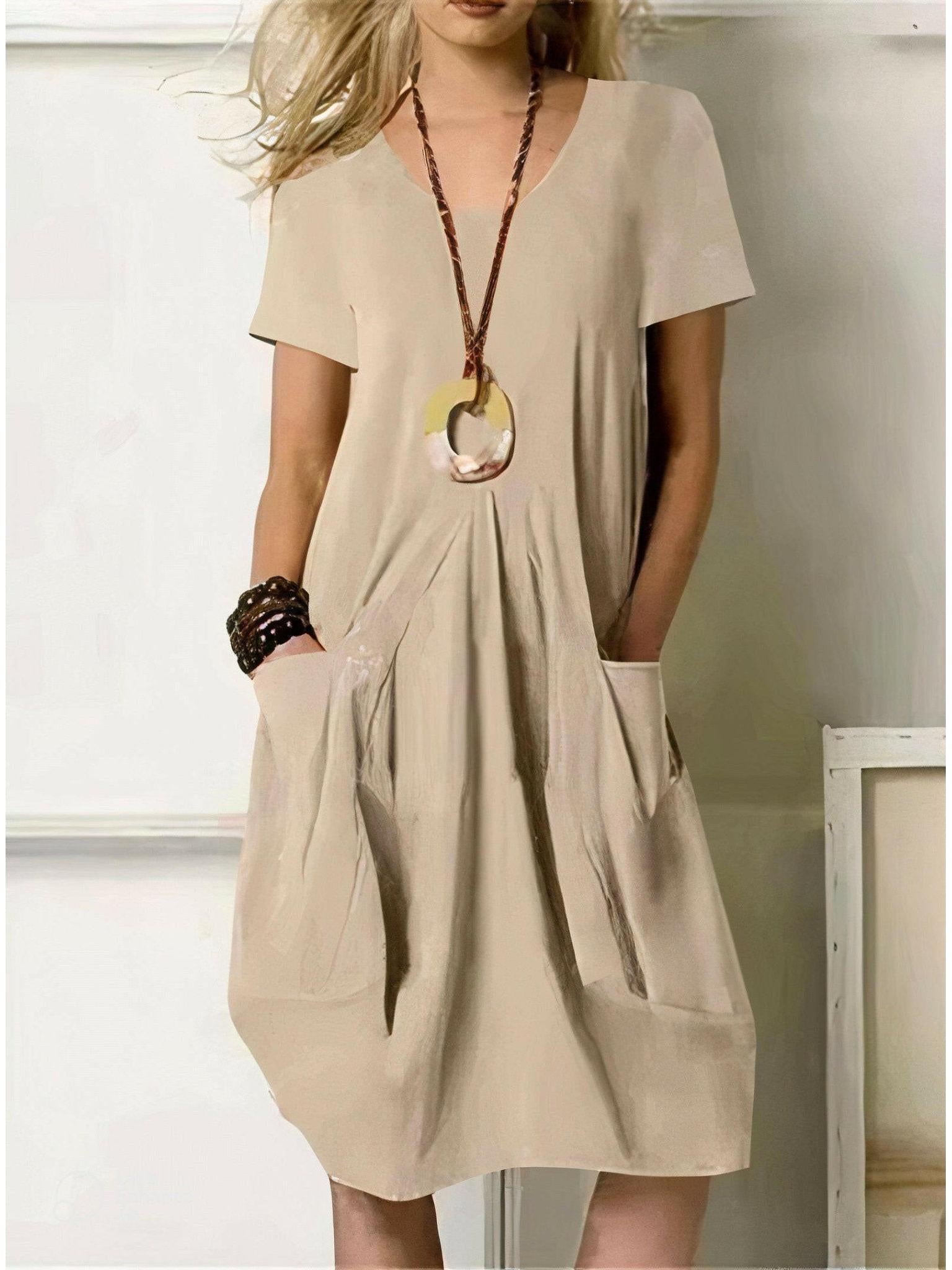 Maya | A-Line Casual Dress - ginlerie 2