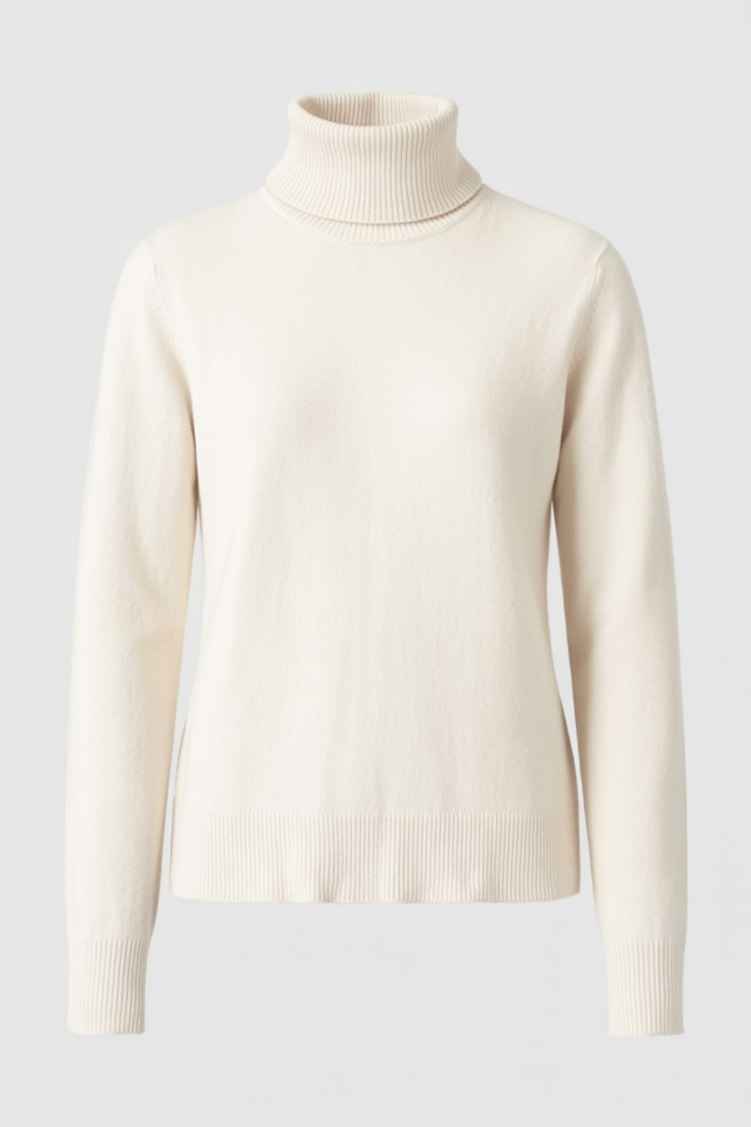Maya | Black Turtleneck Sweater - ginlerie 2