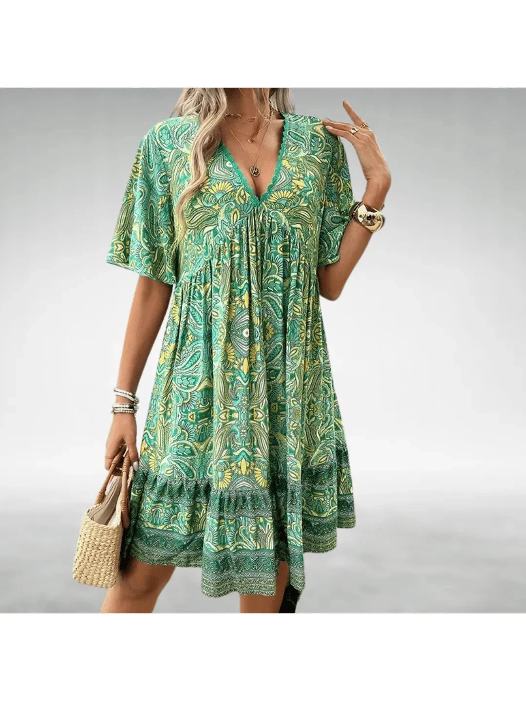 Maya | Boho Midi Dress - ginlerie 0