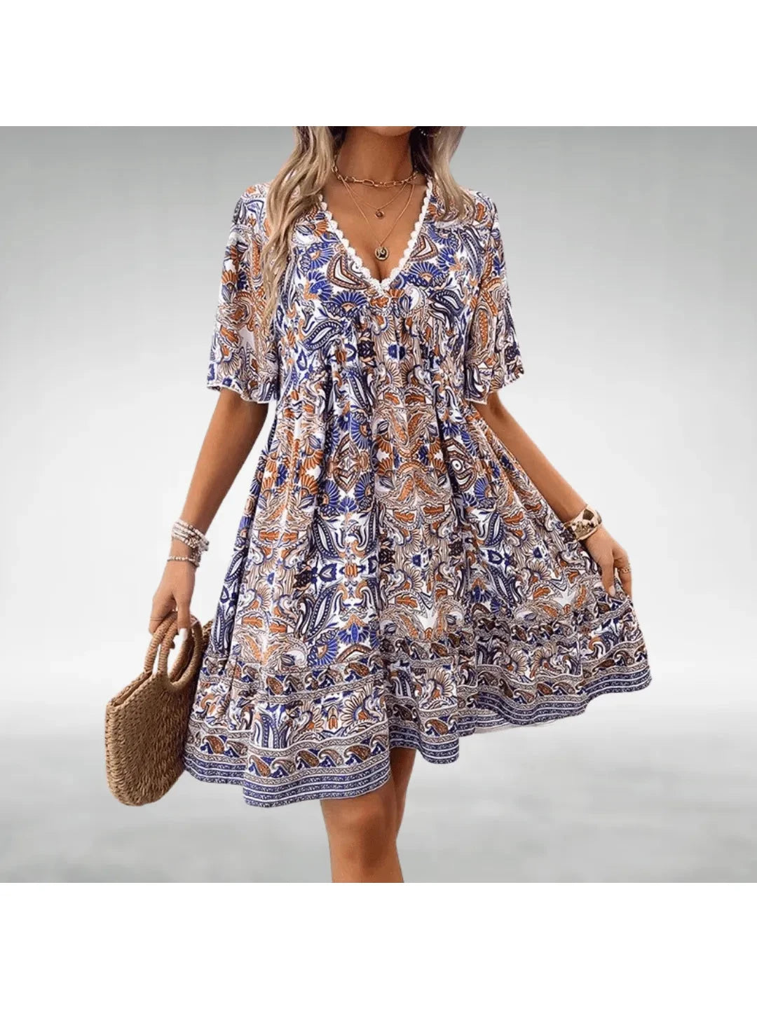 Maya | Boho Midi Dress - ginlerie 1