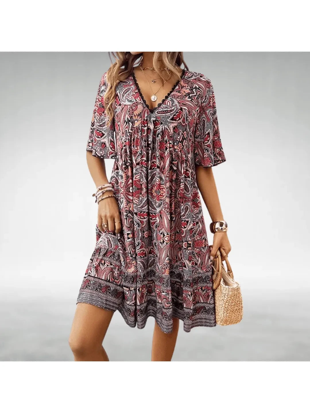 Maya | Boho Midi Dress - ginlerie 2