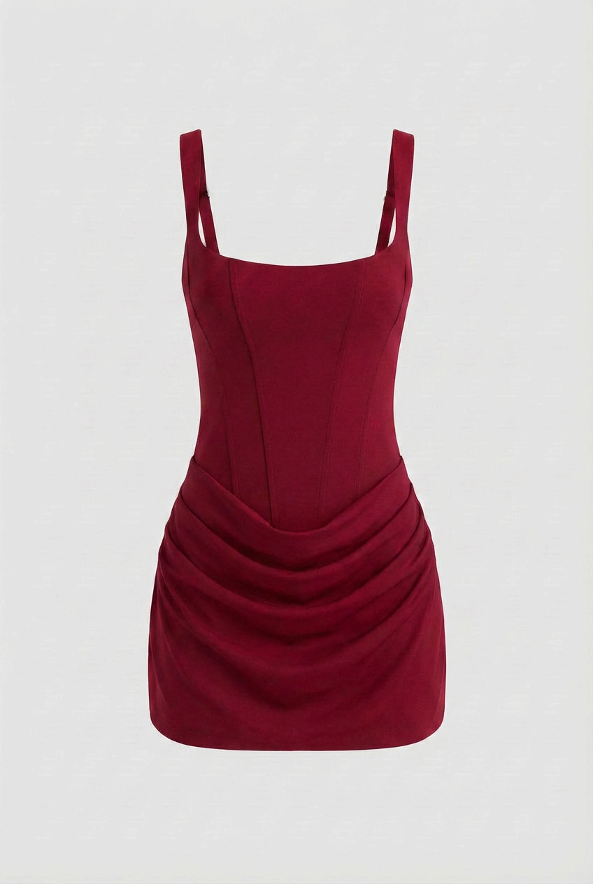 Maya | Bold Red Mini Dress - ginlerie 0