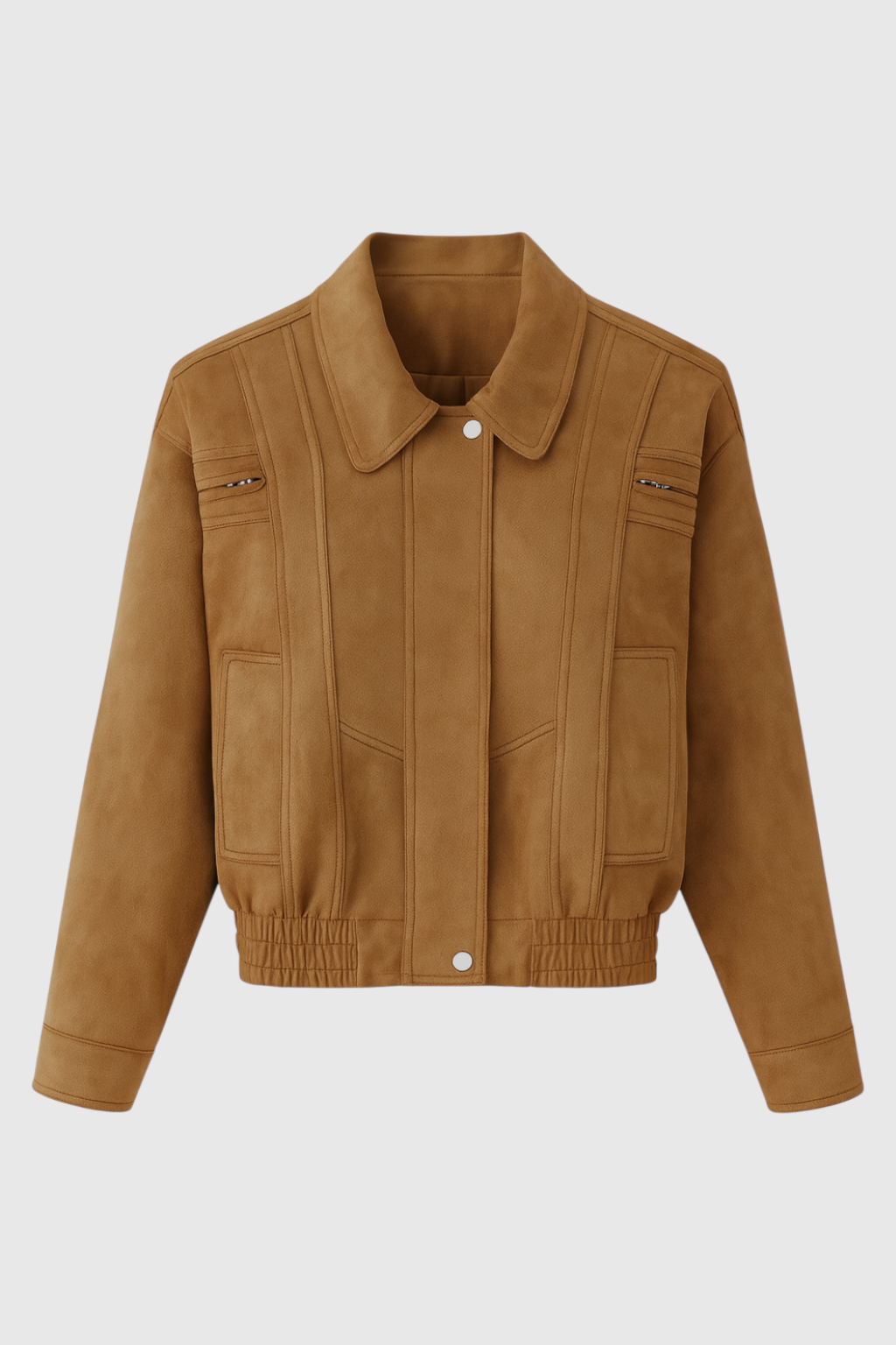 Maya | Brown Bomber Jacket - ginlerie 0