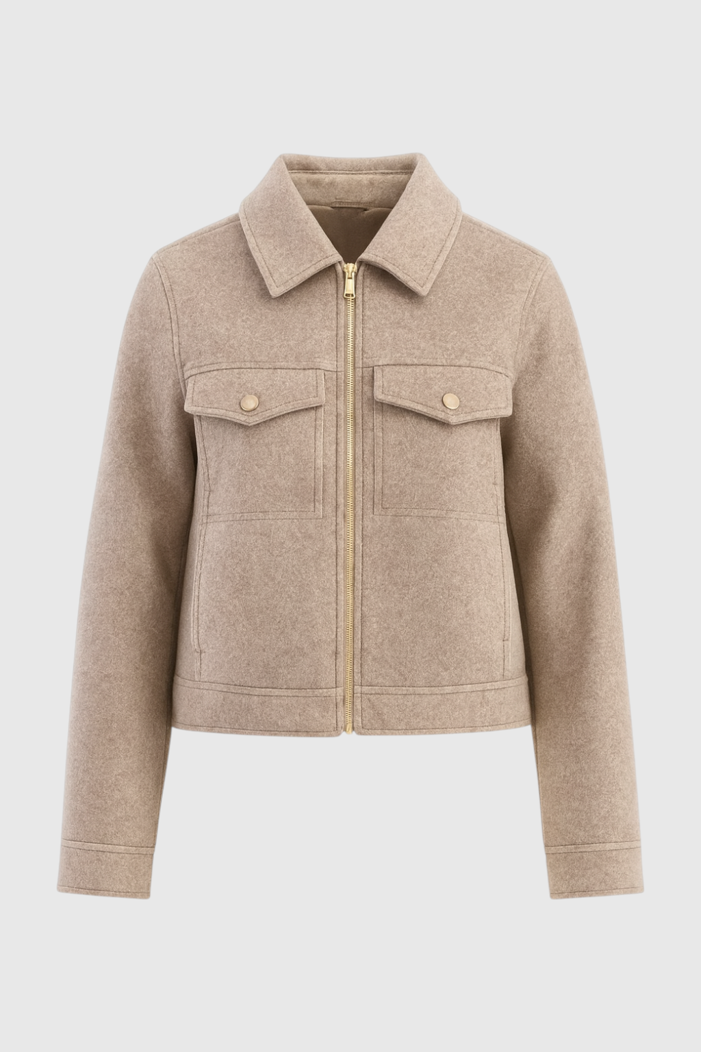 Maya | Cropped Zip-Up Jacket - ginlerie 0