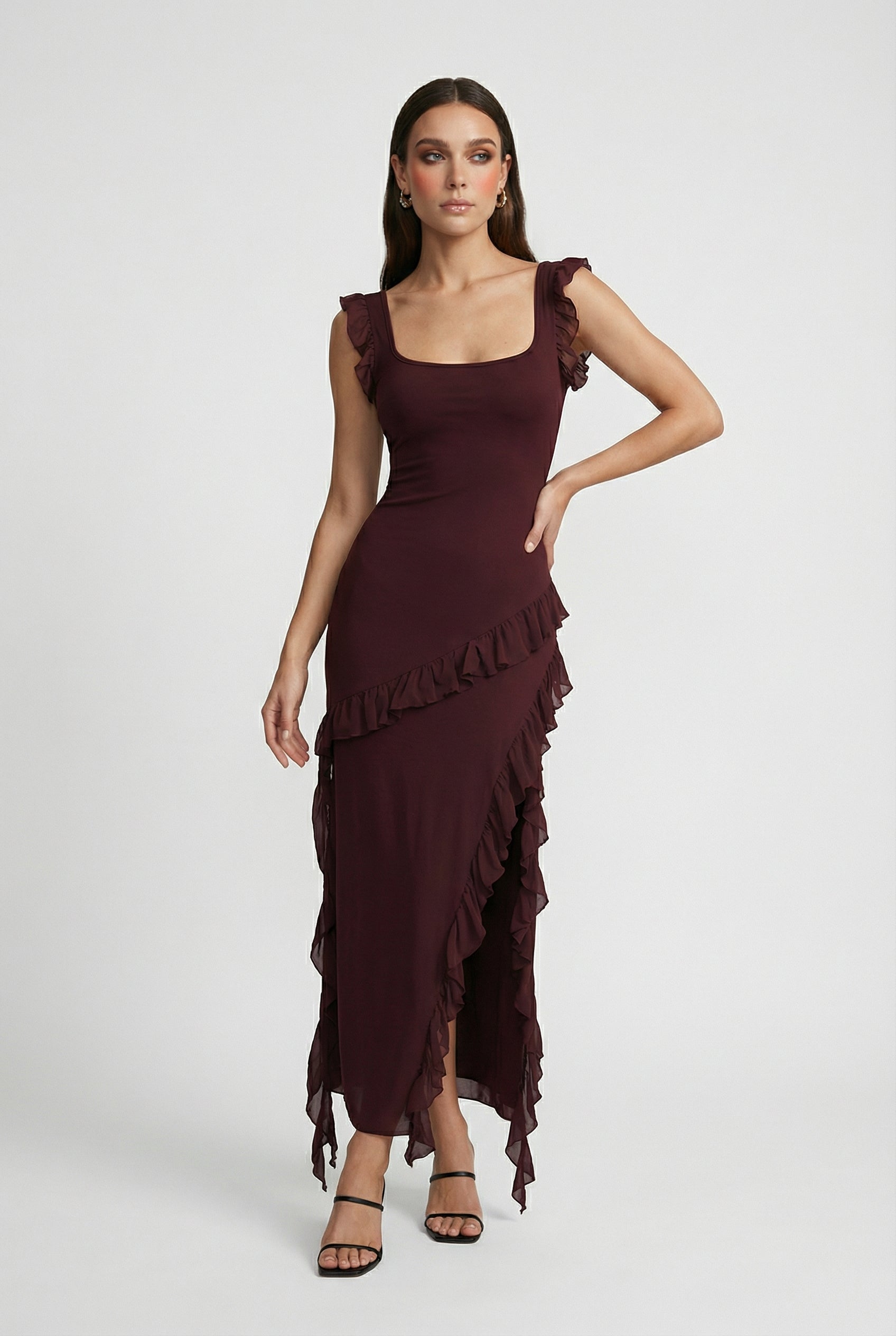 Maya | Elegant Open Back Maxi Dress - ginlerie 2
