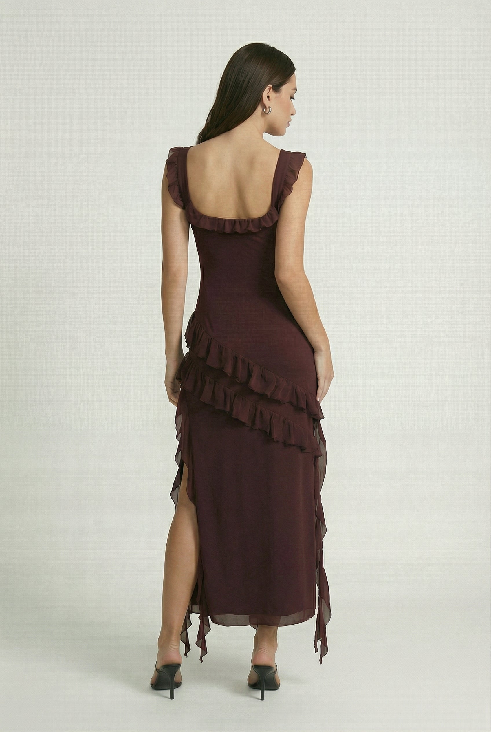 Maya | Elegant Open Back Maxi Dress - ginlerie 3