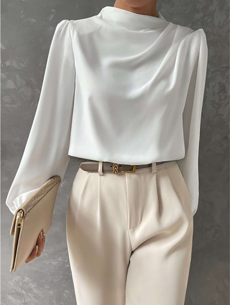 Maya | Elegant Relaxed Fit Blouse - ginlerie 3