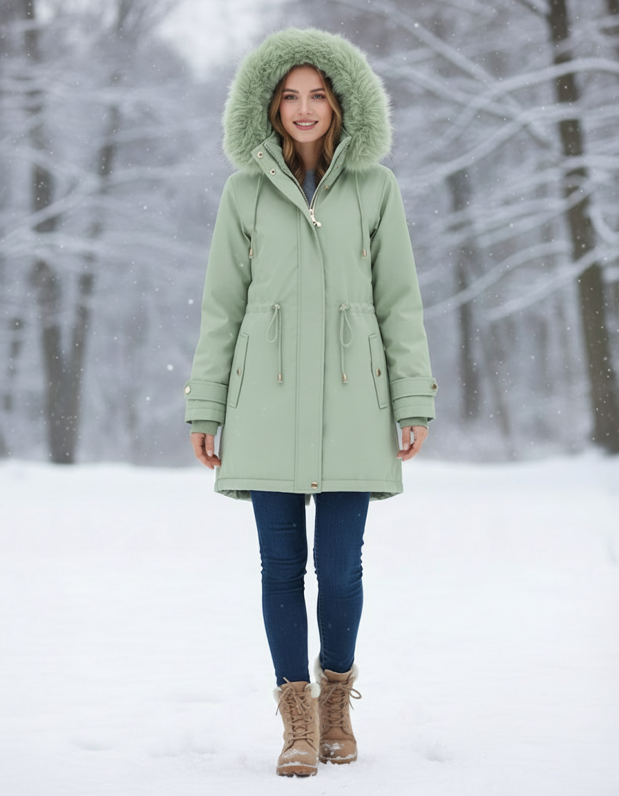 Maya | Faux-Fur Lined Parka Coat - ginlerie 3