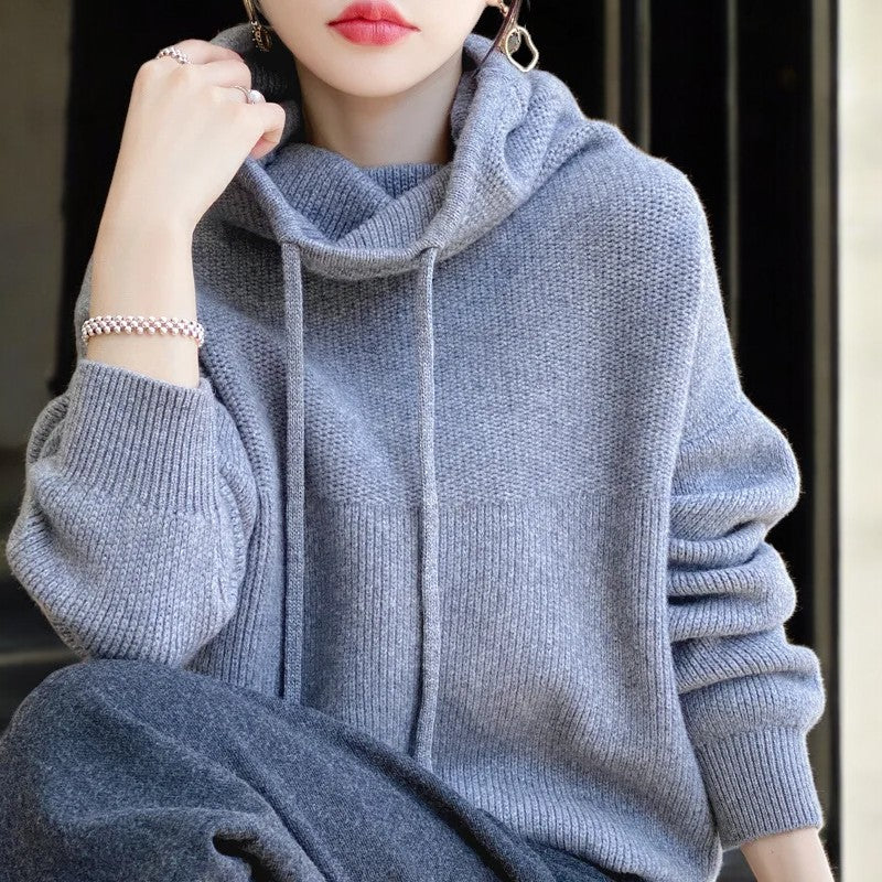 Maya | Merino Wool Hoodie - ginlerie 5