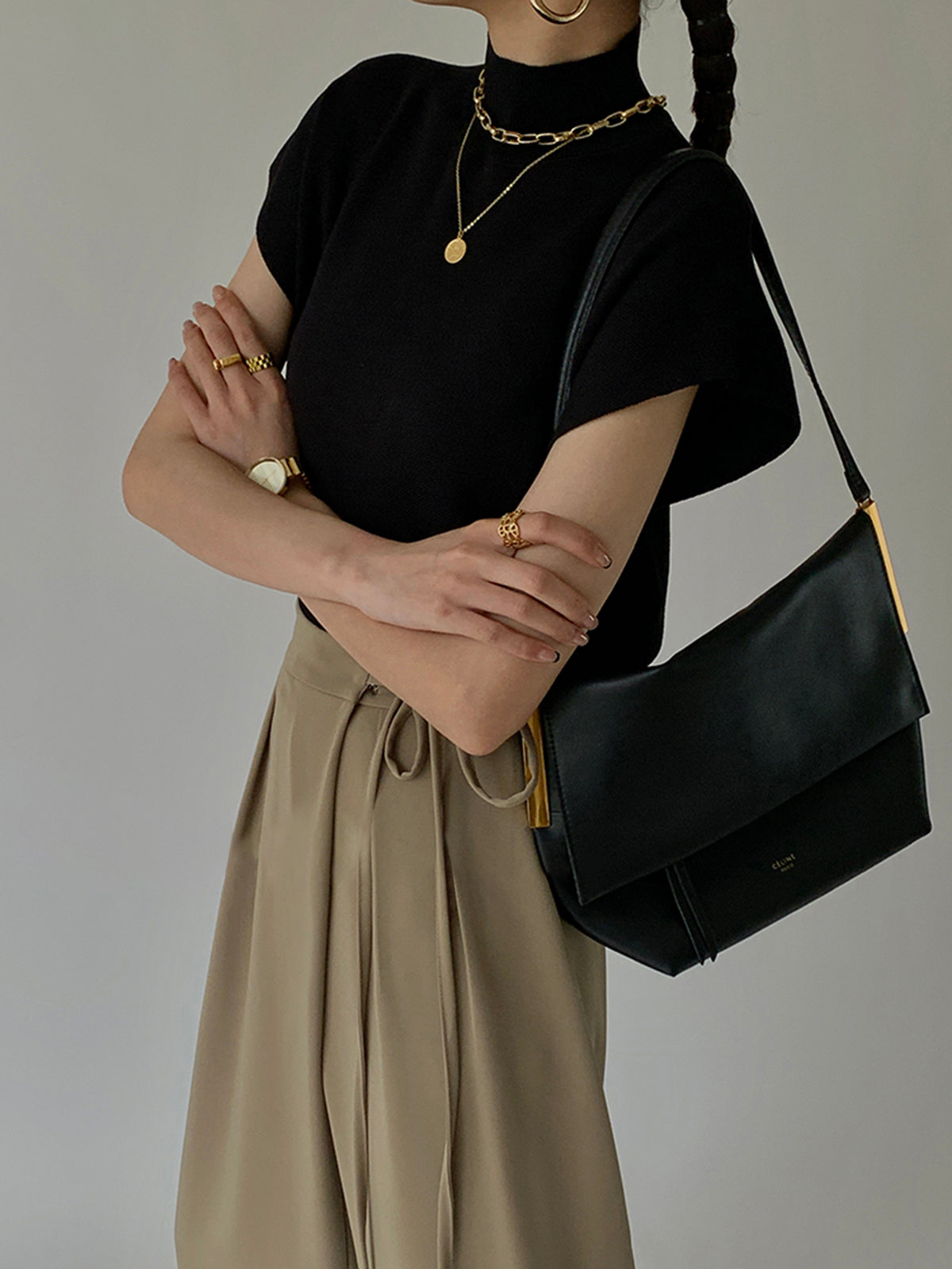 Maya | Mock Neck Casual Top for Women - ginlerie 2