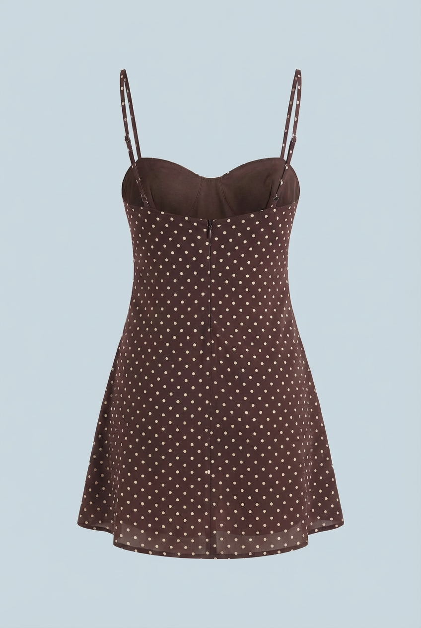 Maya | Polka Dot Mini Dress - ginlerie 6