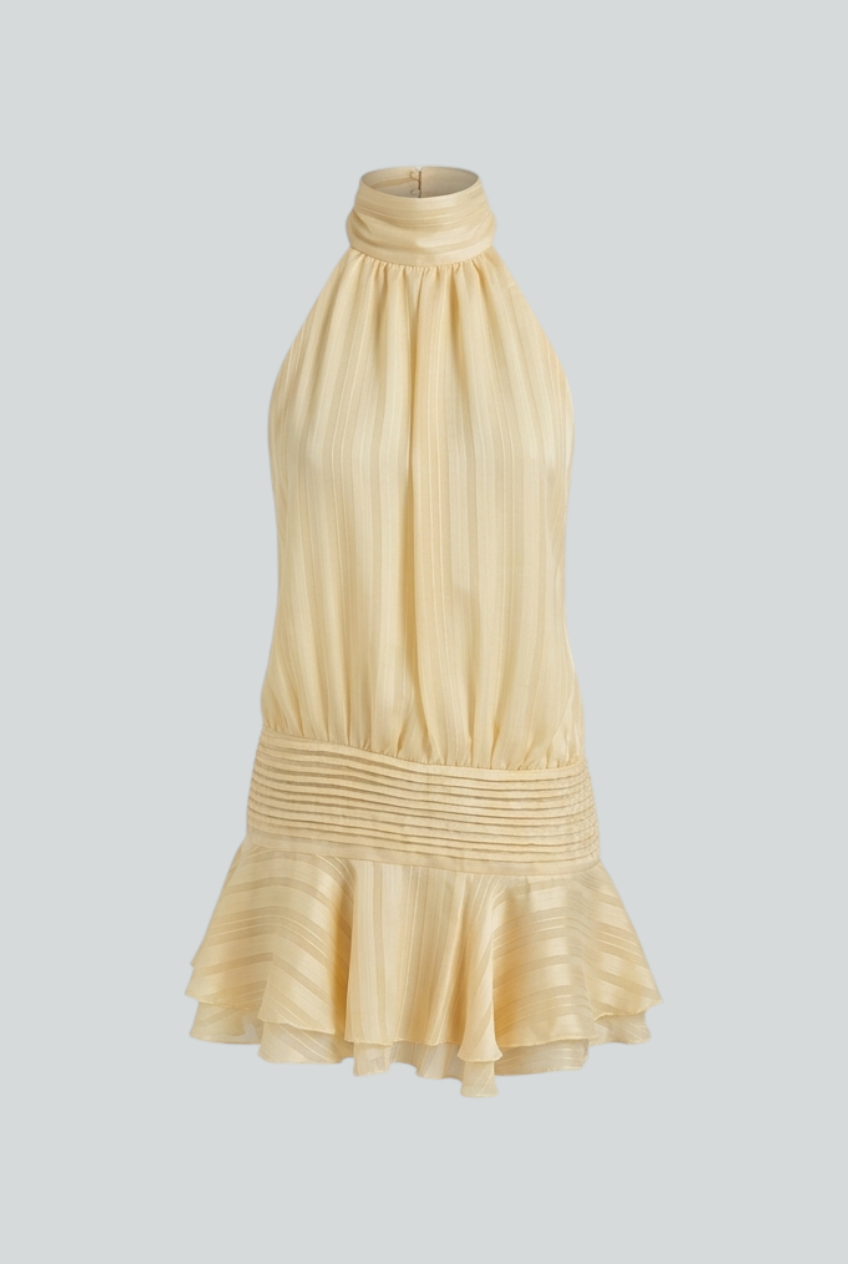 Maya | Radiant Yellow Summer Dress - ginlerie 0