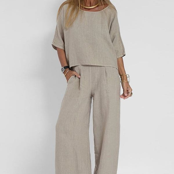 Maya | Relaxed Fit Two Piece Set - ginlerie 0