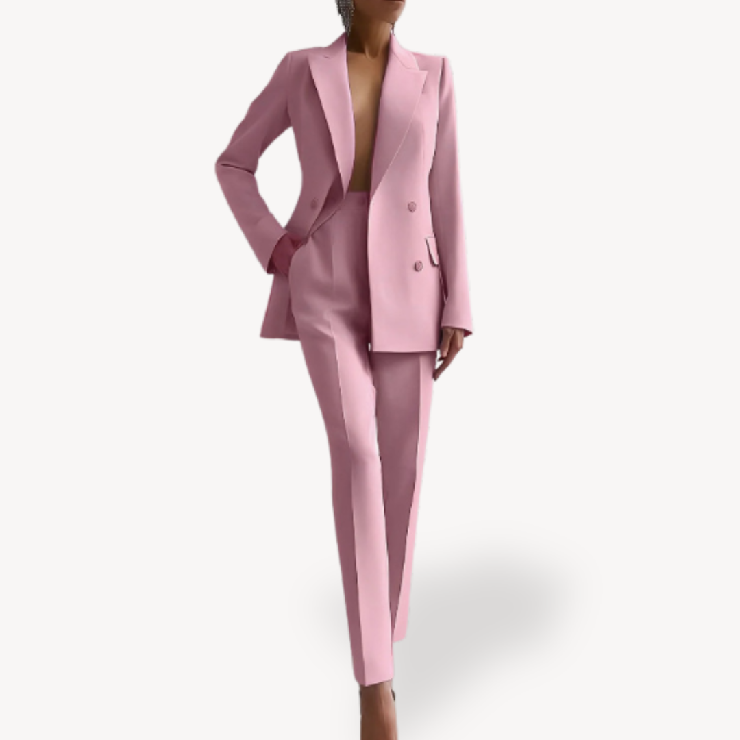 Maya | Tailored Blazer Trouser Suit Set - ginlerie 4