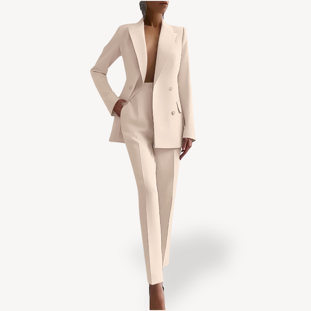 Maya | Tailored Blazer Trouser Suit Set - ginlerie 6