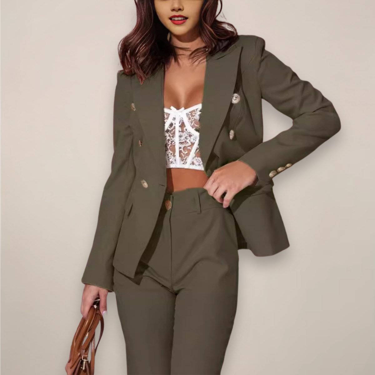 Maya | Tailored Pant Suit for Women - ginlerie 1