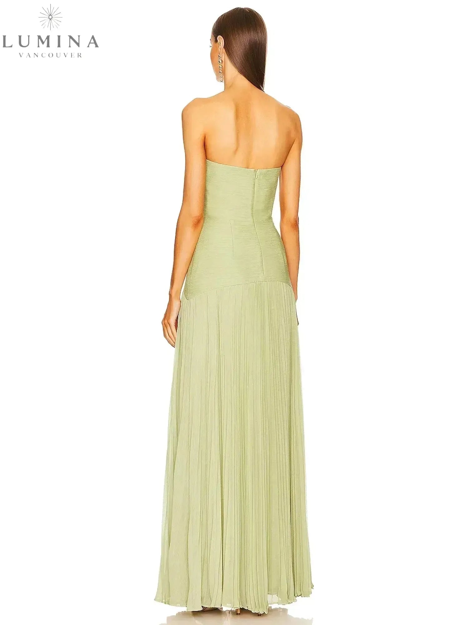 Morgane - Sleeveless Drop-Waist Maxi Dress - ginlerie