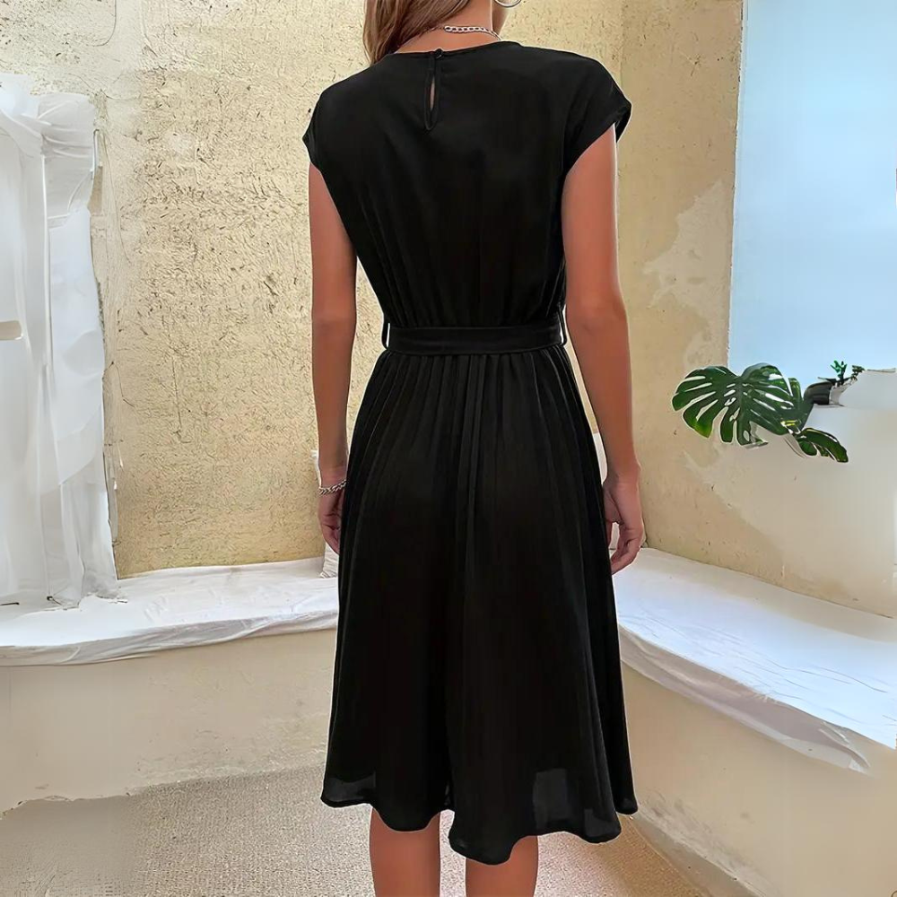 Nadia | Pink Midi Dress - ginlerie 5