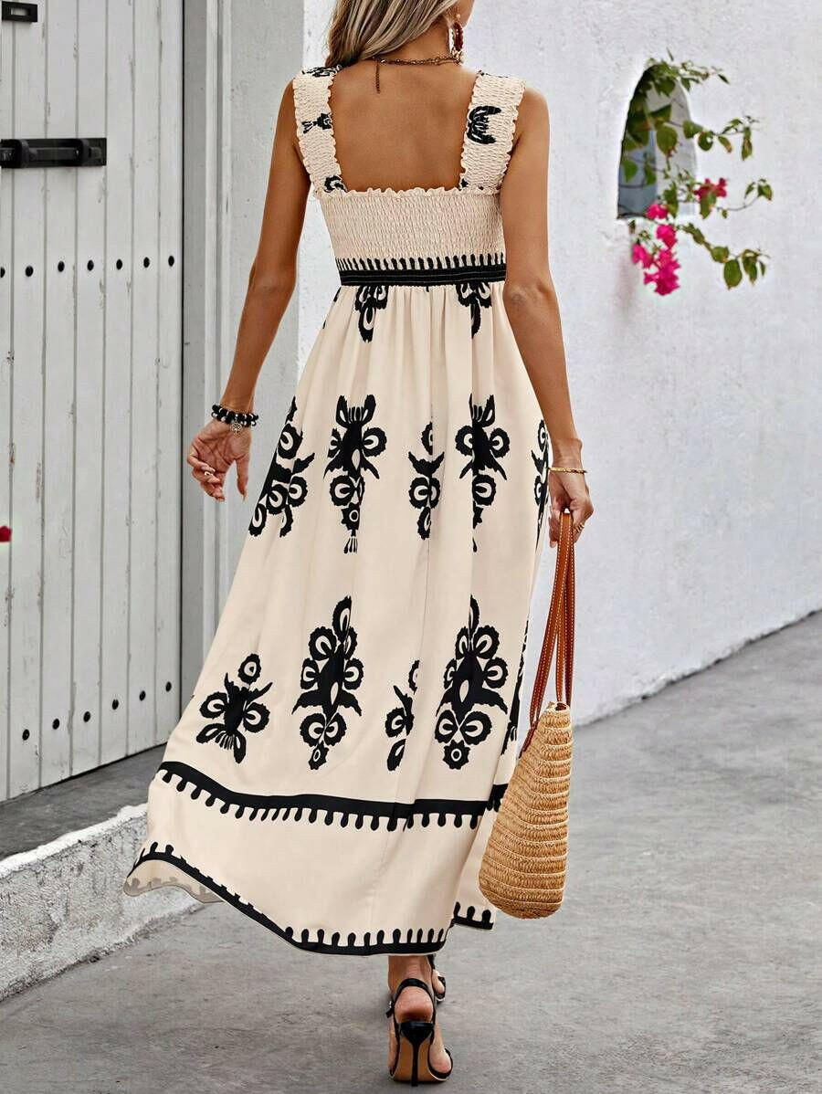 Nina | Bohemian Long Sleeve Maxi Dress - ginlerie 1