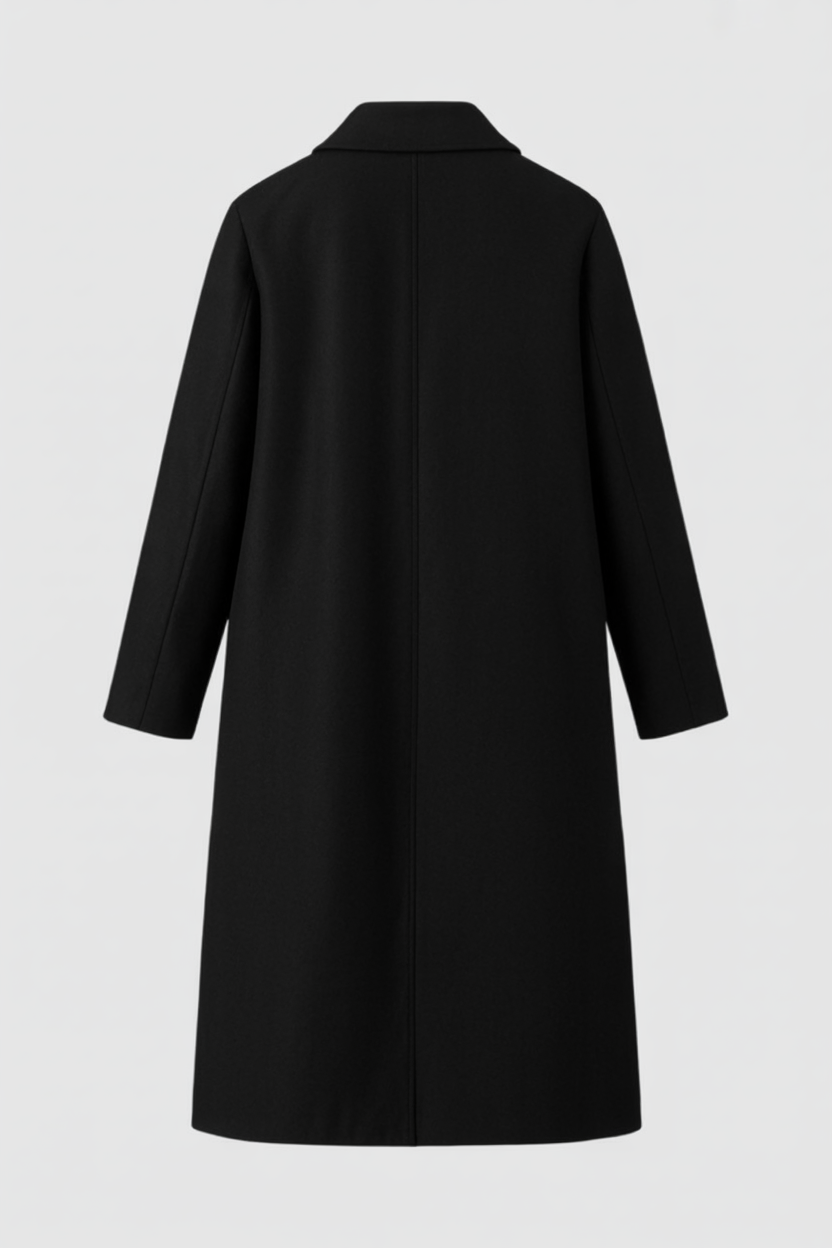 Nina | Casual Black Winter Coat - ginlerie 3