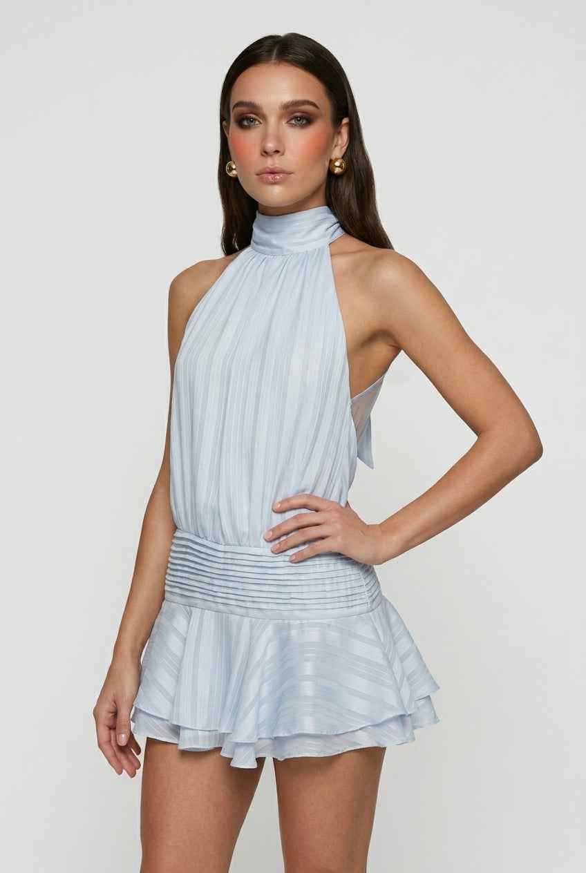 Nina | Chic Blue Summer Dress - ginlerie 1