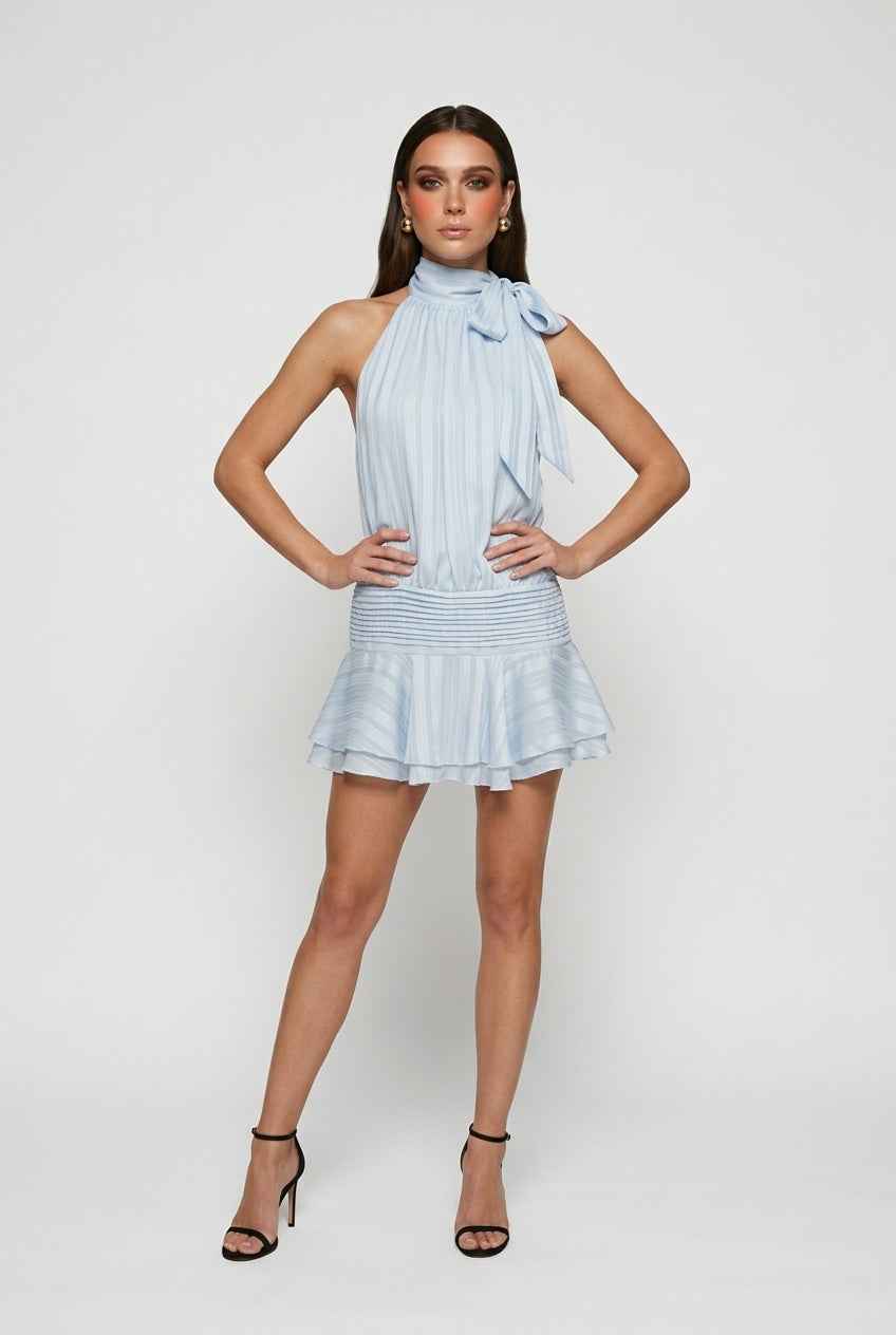 Nina | Chic Blue Summer Dress - ginlerie 3