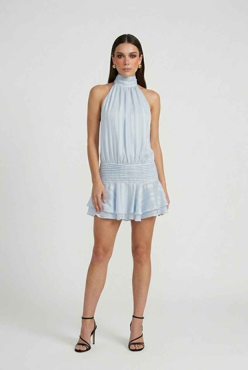 Nina | Chic Blue Summer Dress - ginlerie 4